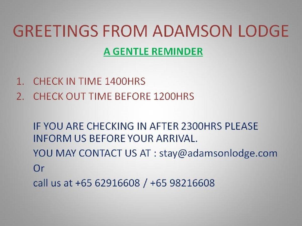 Adamson Lodge Singapore Buitenkant foto